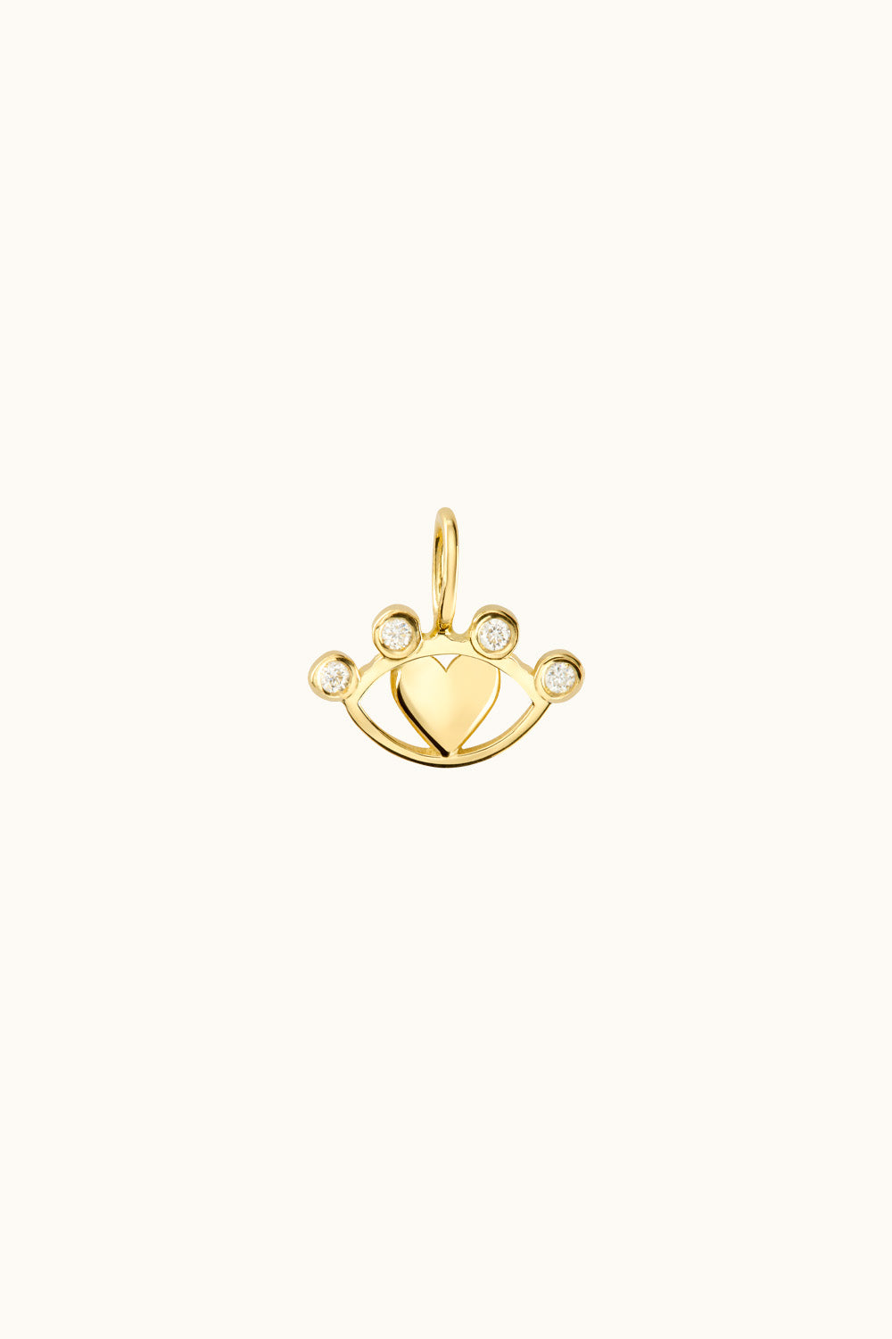 Der "I See You Charm" 18K Echtgold