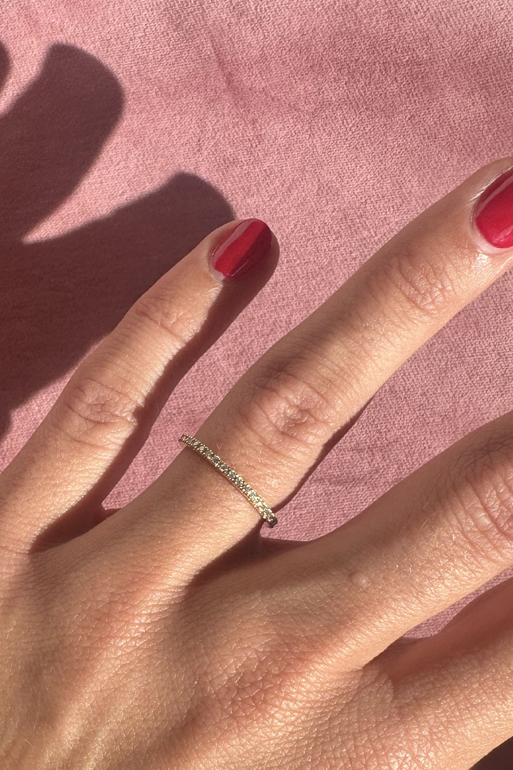 The Infinity Bling Ring with lab grown Diamonds