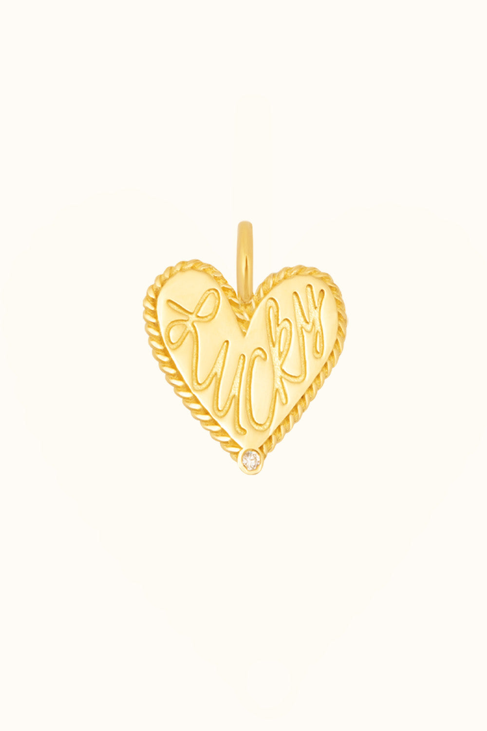 Der "Lucky Heart" Charm 18K Echtgold