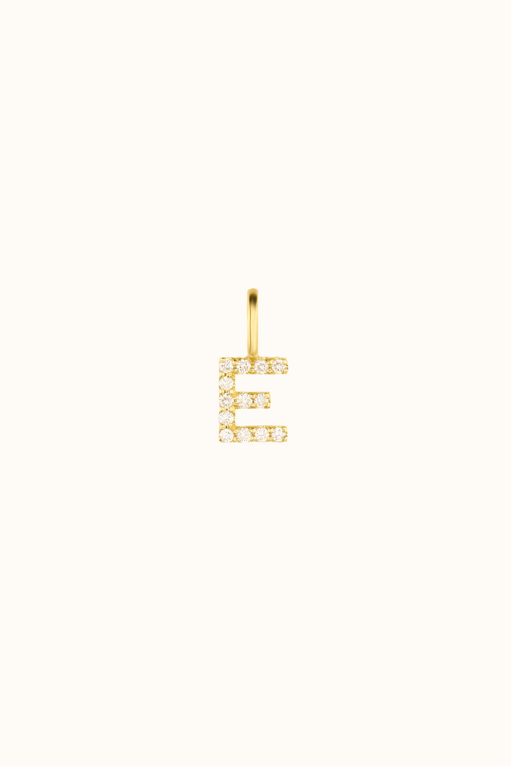 Der "Mini Bling Letter" Charm 18K Echtgold mit Diamanten besetzt