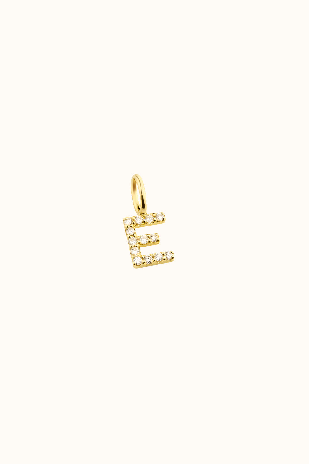 Der "Mini Bling Letter" Charm 18K Echtgold mit Diamanten besetzt