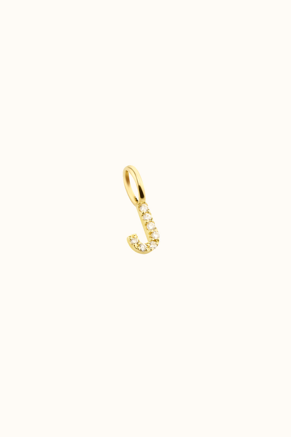 Der "Mini Bling Letter" Charm 18K Echtgold mit Diamanten besetzt