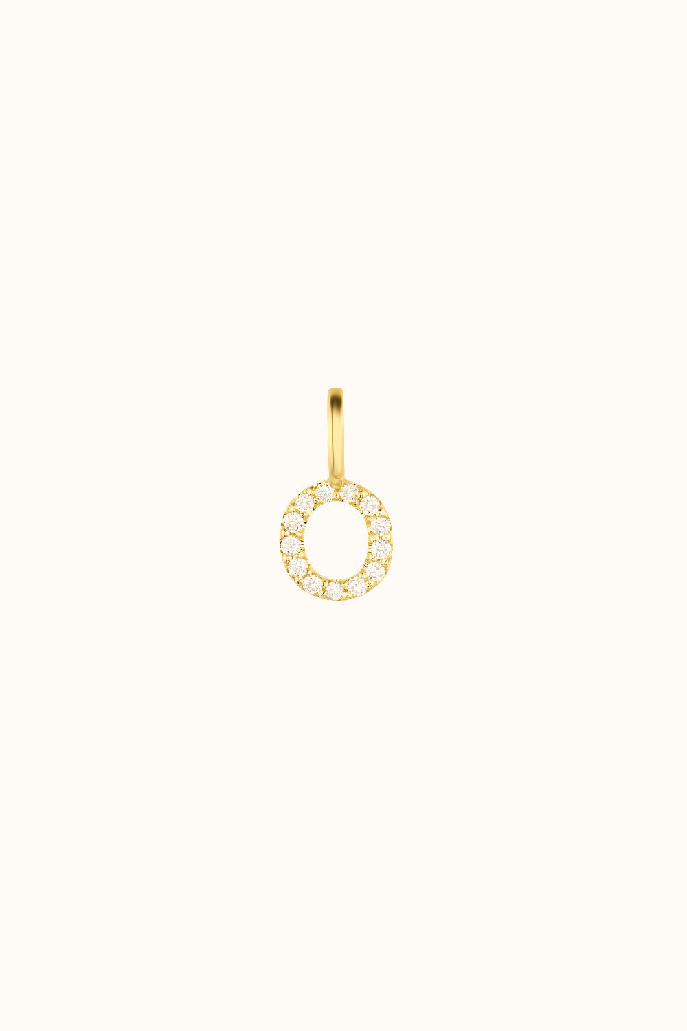 Der "Mini Bling Letter" Charm 18K Echtgold mit Diamanten besetzt