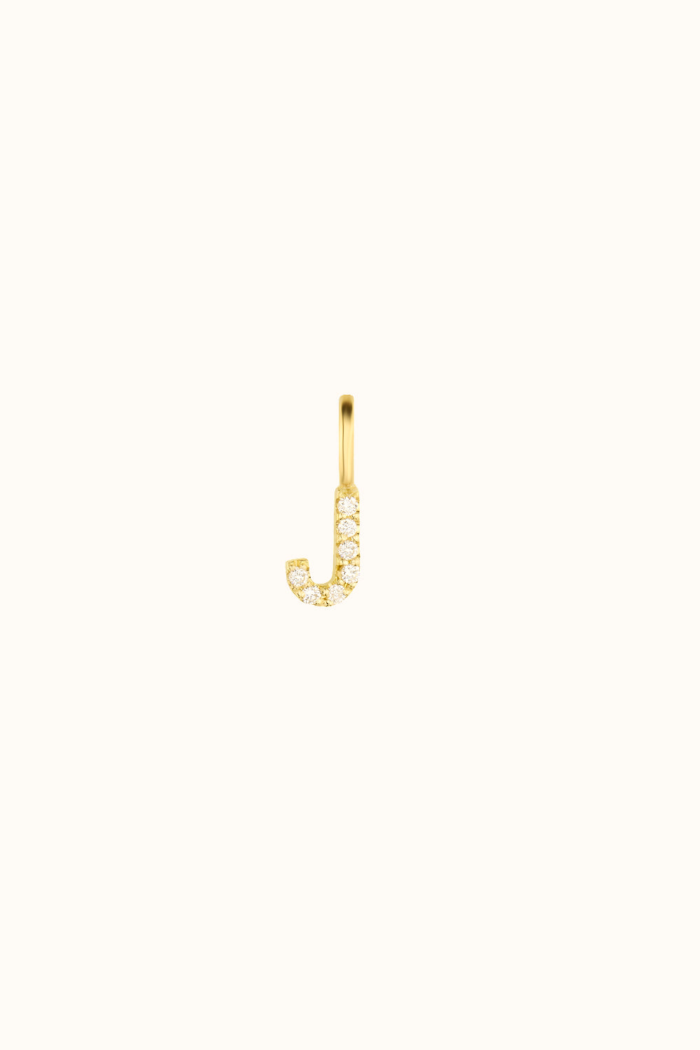 Der "Mini Bling Letter" Charm 18K Echtgold mit Diamanten besetzt