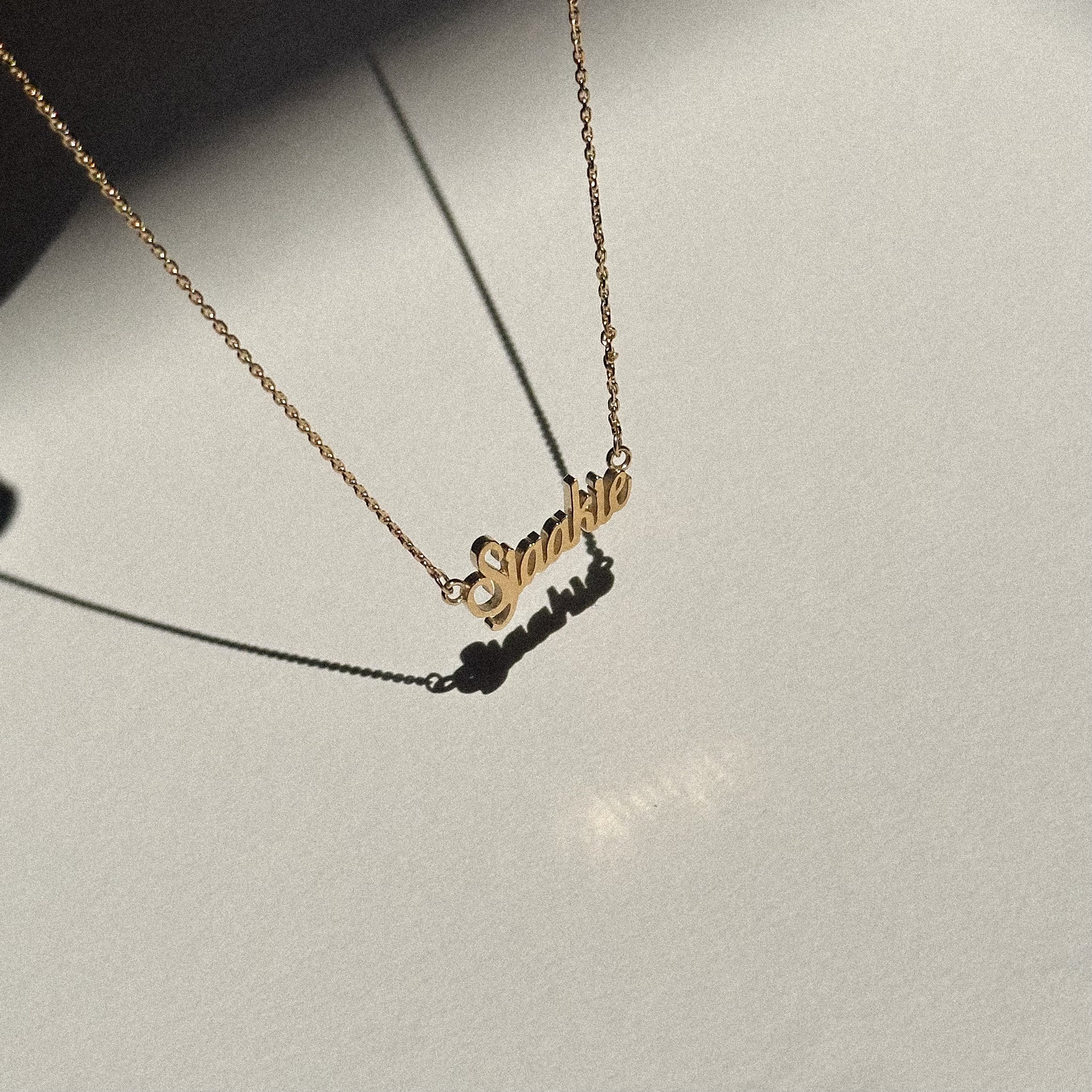 Die "Name Chain" Halskette 14k Echtgold