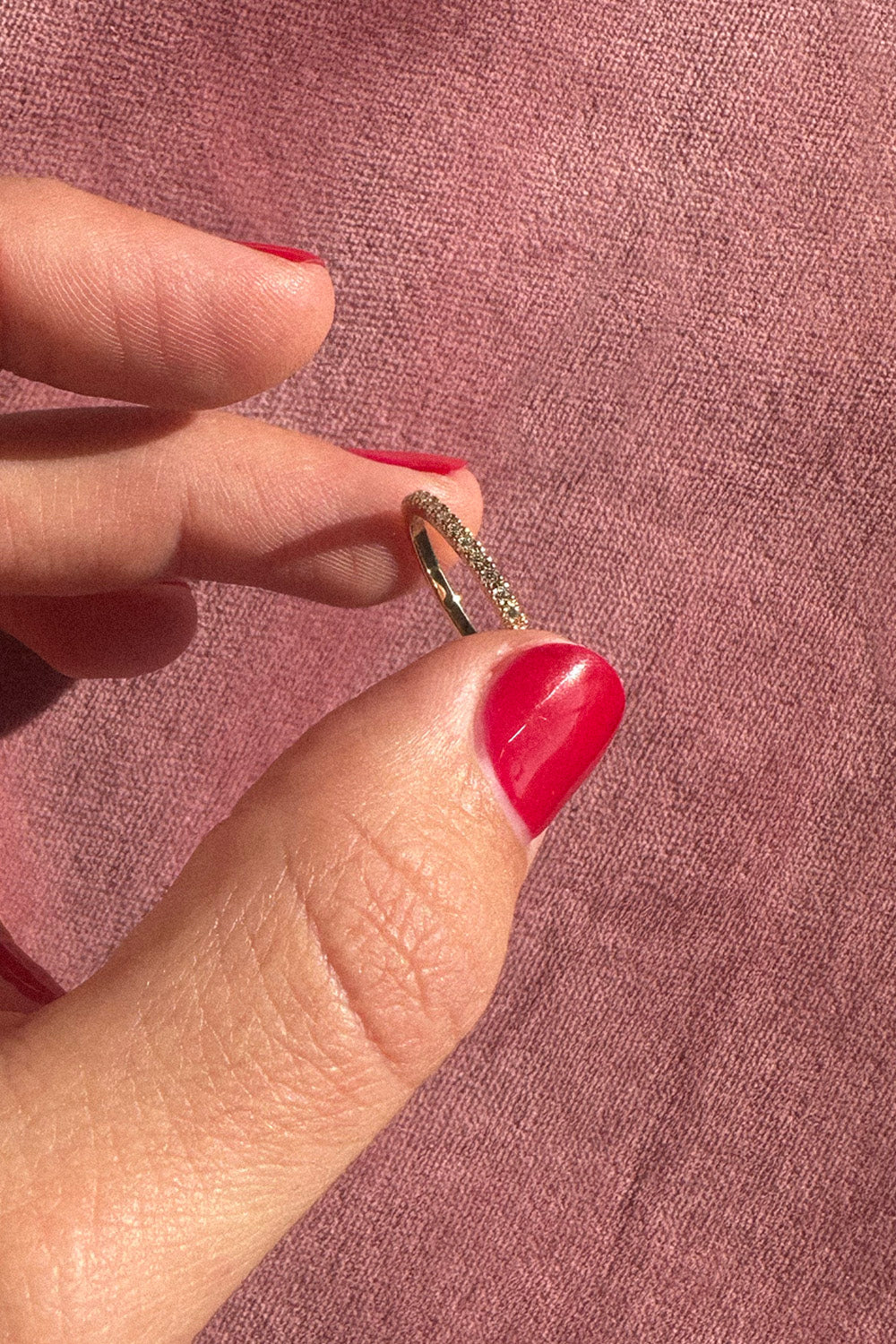 The Infinity Bling Ring with lab grown Diamonds