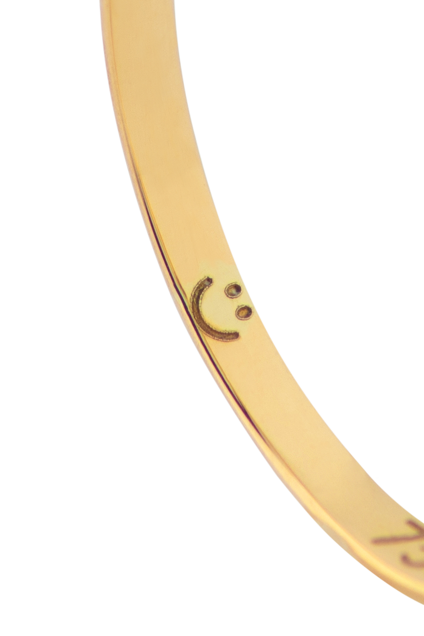 The Fine Gold Smiley Insider Ring Green Peridot
