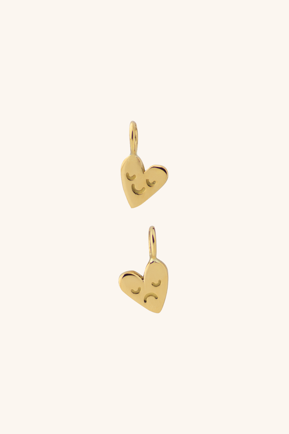 The "Mini Mood Heart" Charm 18K Solid Gold