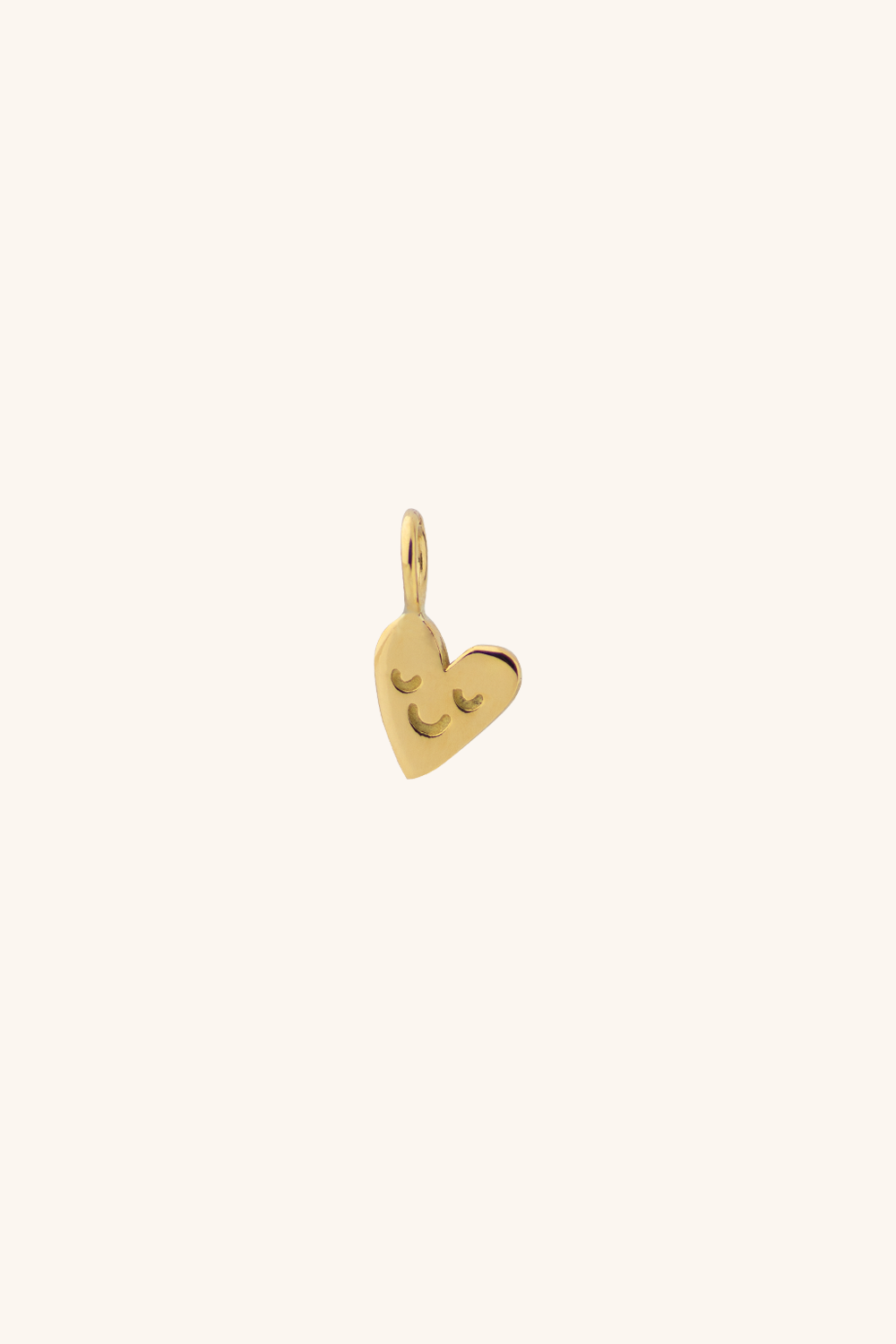 The "Mini Mood Heart" Charm 18K Solid Gold