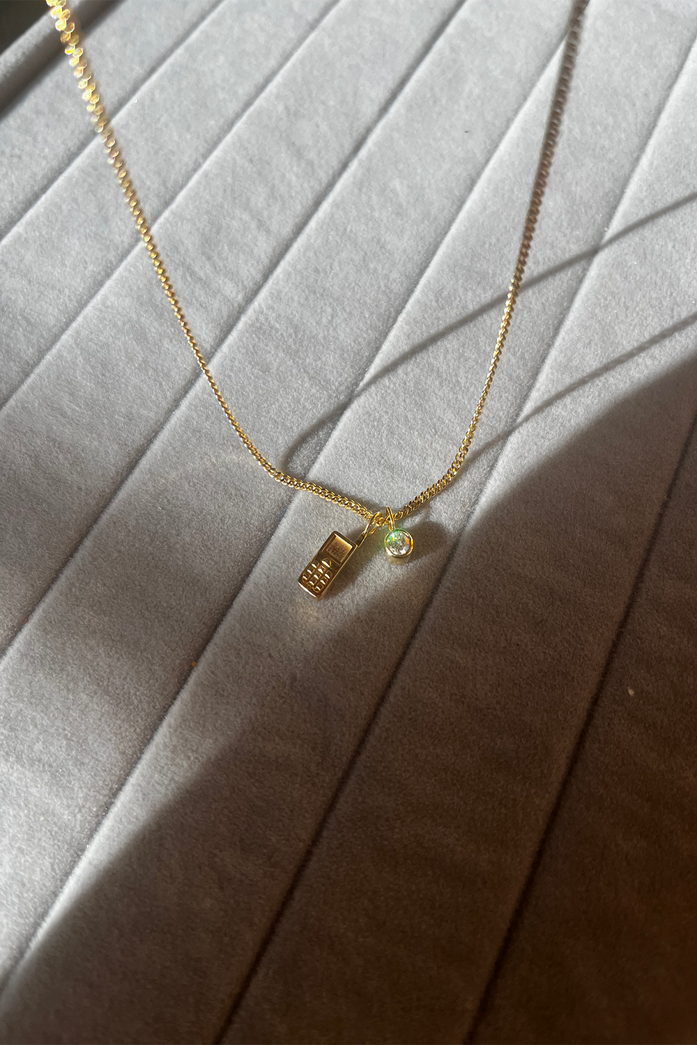 The "Vintage Phone" Charm 18K Solid Gold