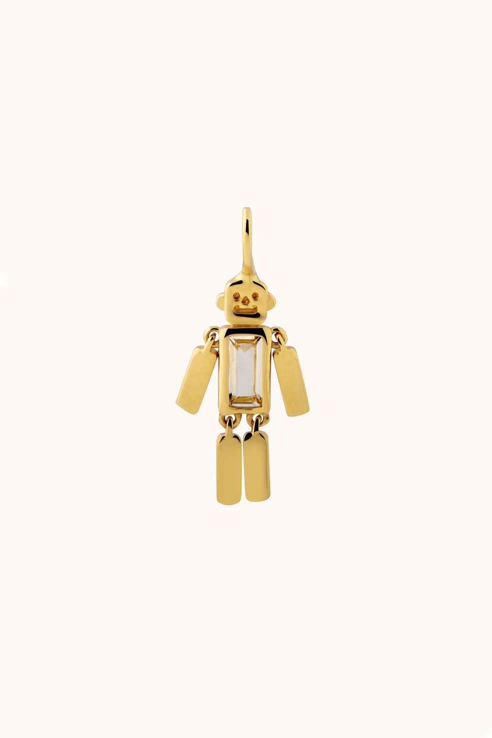 The Fine Gold Robot Charm 