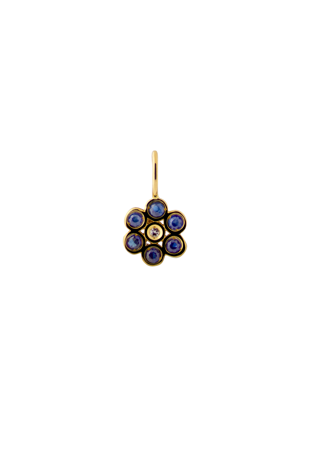 Der "Forgot-me-not Flower" Charm 18k Echtgold