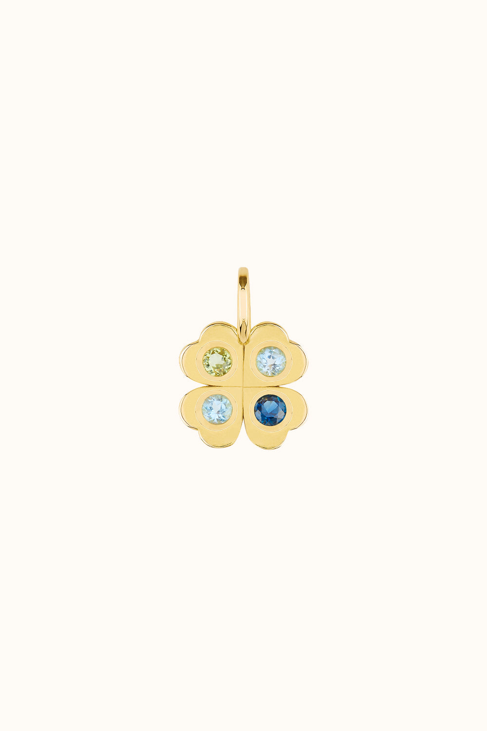 Der "Four Is A Lucky Number" Charm Kleeblatt Charm 750er/18k Echtgold