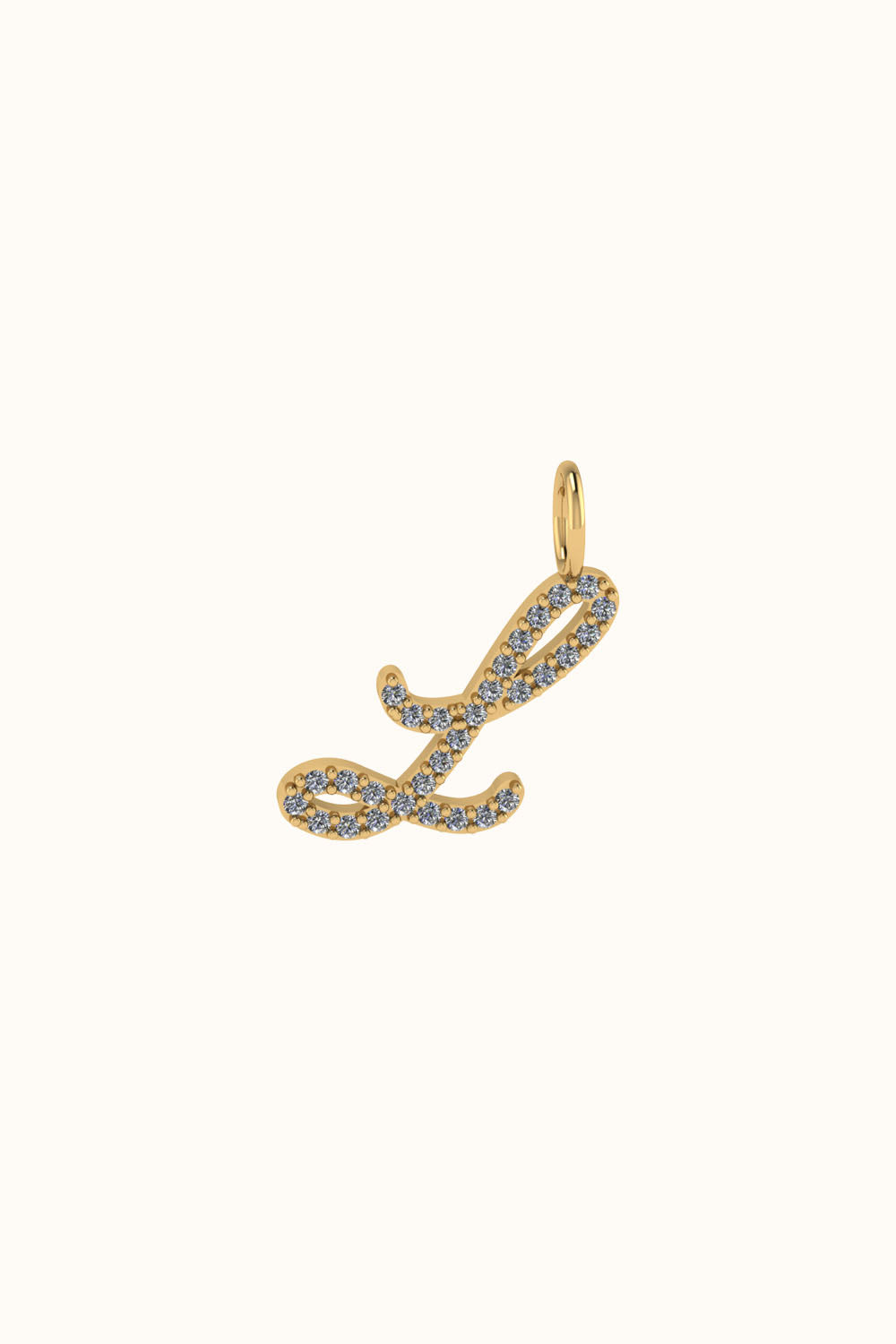 The "One Bling" charm 18k real gold set with diamonds