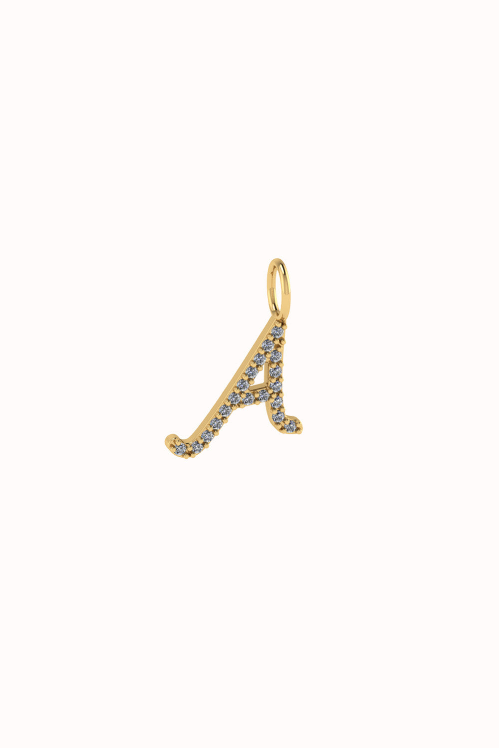 The "One Bling" charm 18k real gold set with diamonds