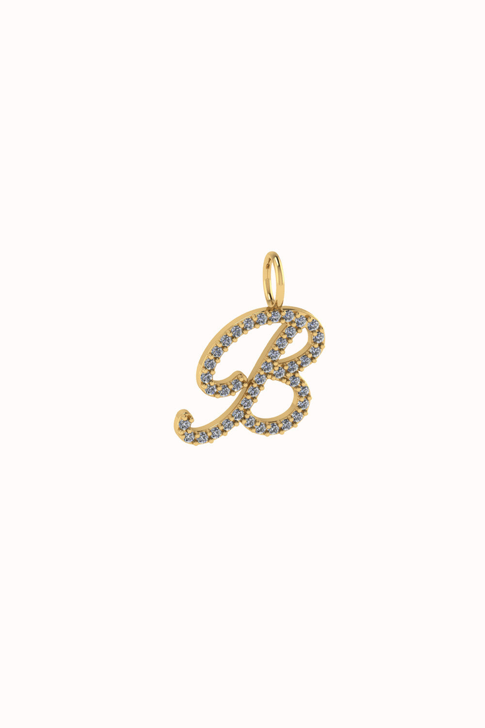 The "One Bling" charm 18k real gold set with diamonds