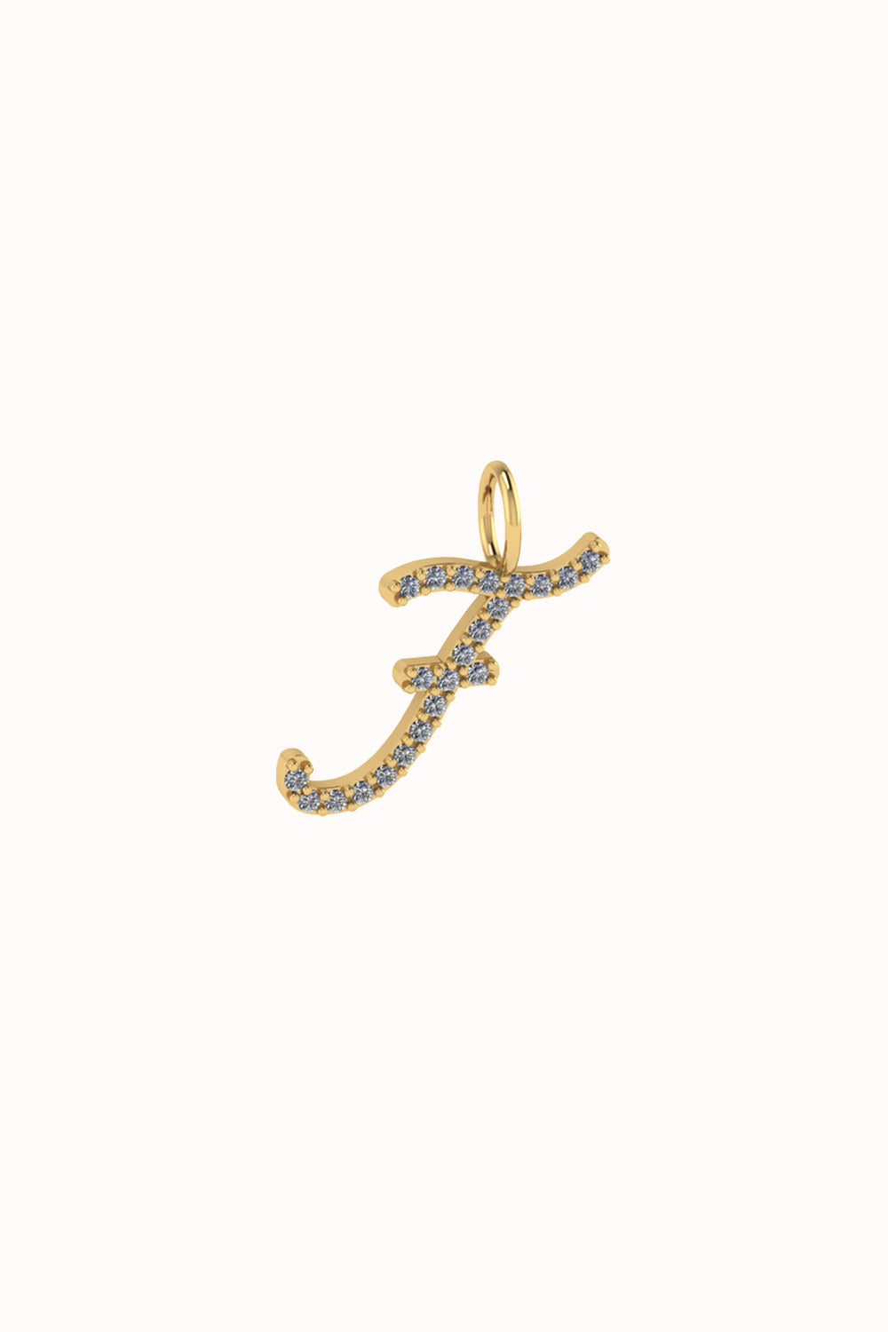 The "One Bling" charm 18k real gold set with diamonds