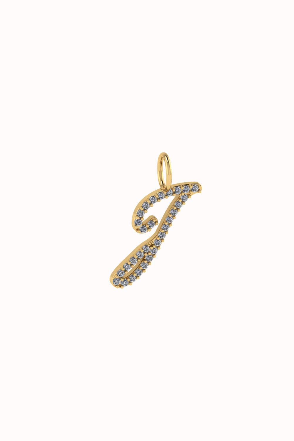 The "One Bling" charm 18k real gold set with diamonds