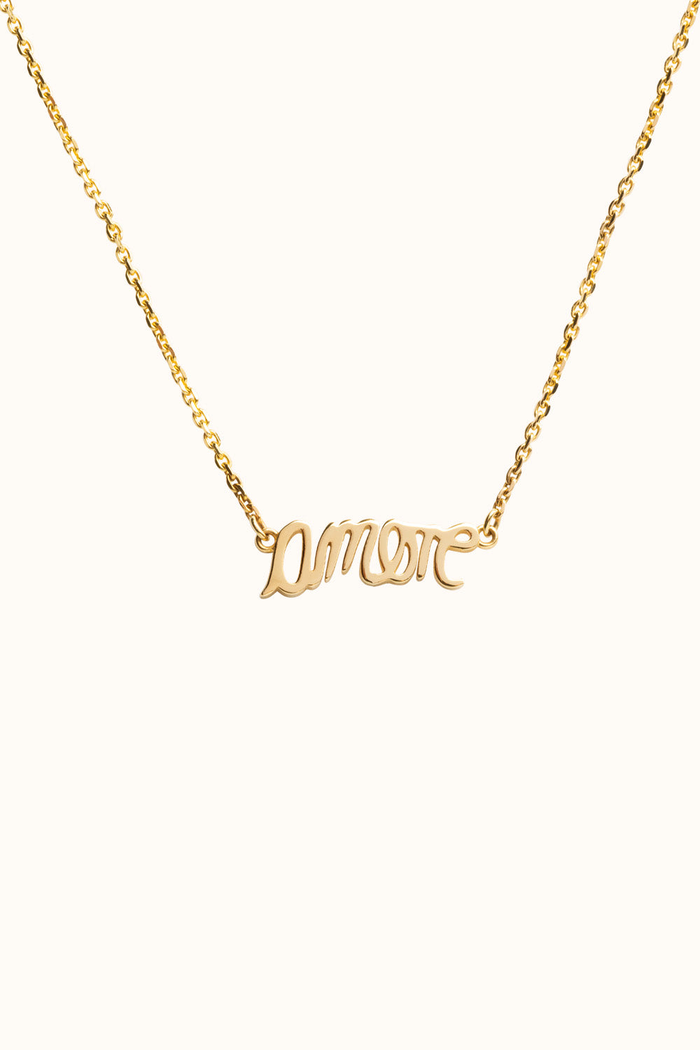 Die "Amore" Halskette 14k Echtgold