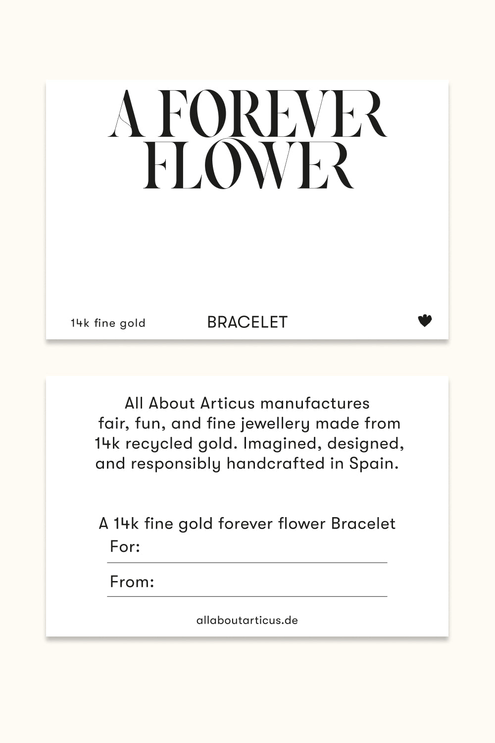 The "Forever Flower" Armband 14k Echtgold
