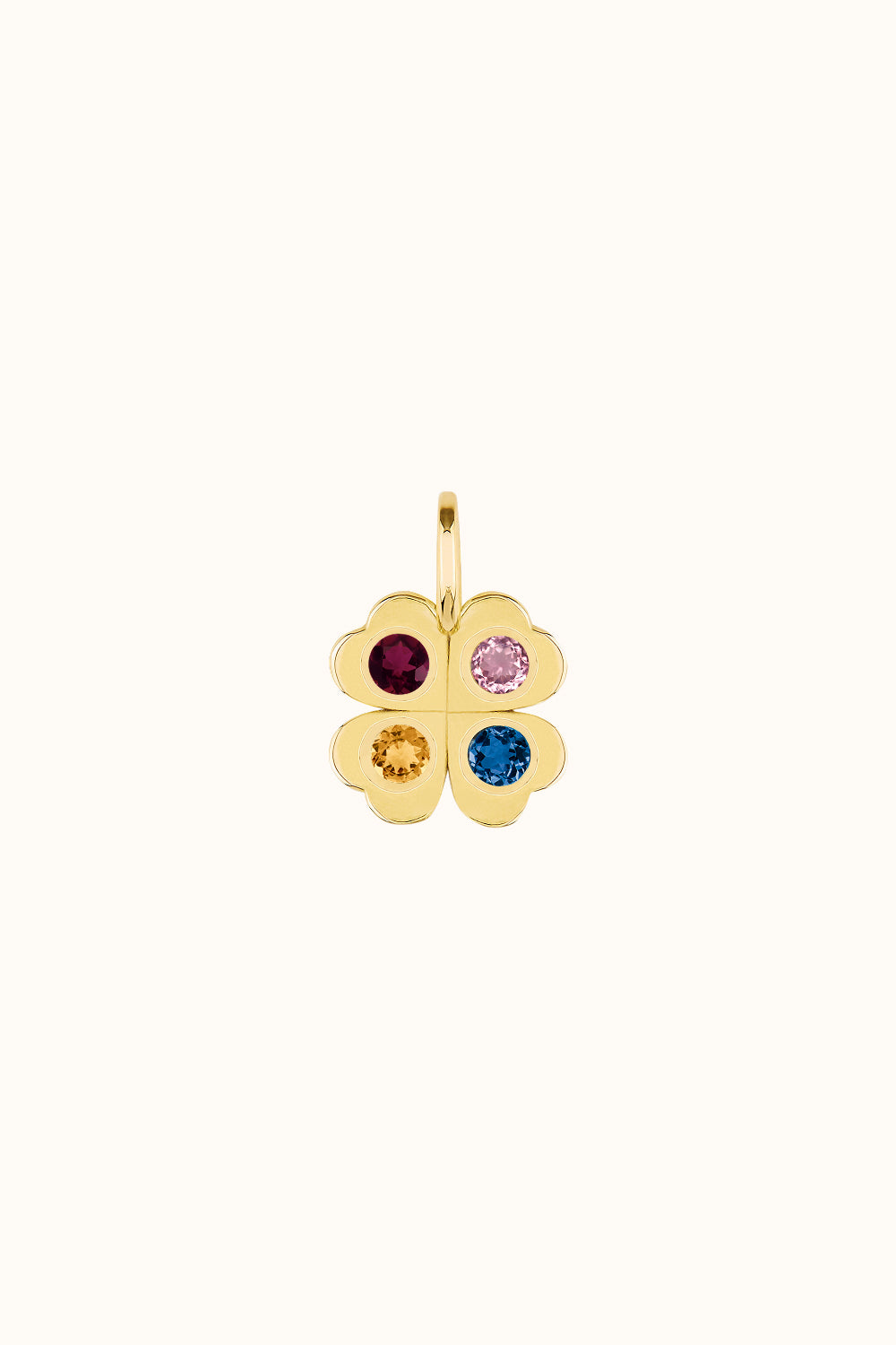 Der "Four Is A Lucky Number" Charm Kleeblatt Charm 750er/18k Echtgold
