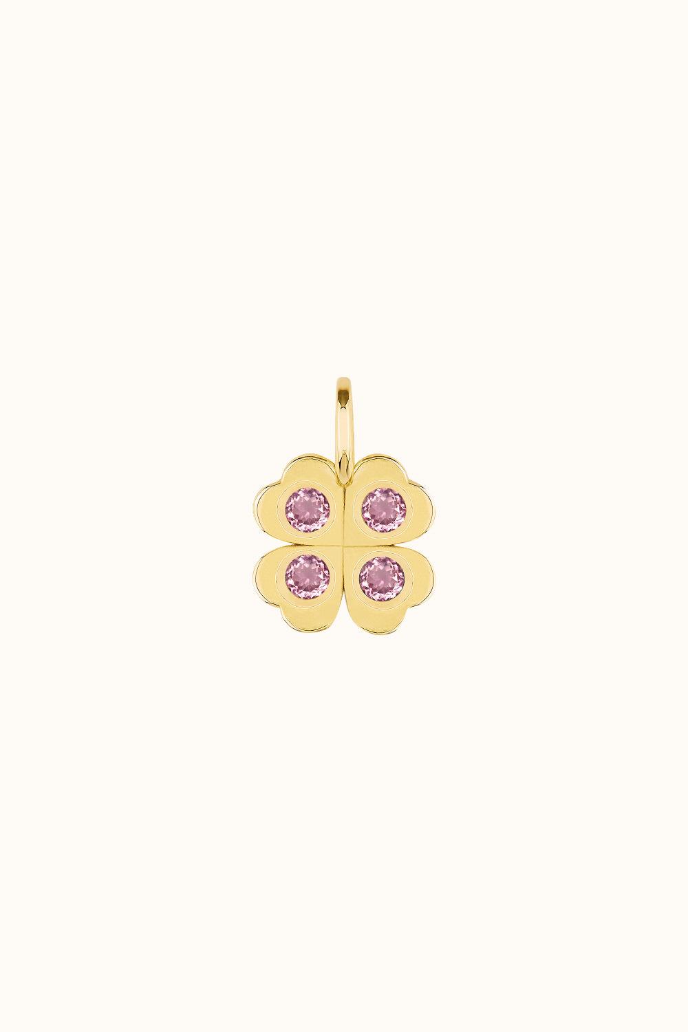 Der "Four Is A Lucky Number" Charm Kleeblatt Charm 750er/18k Echtgold