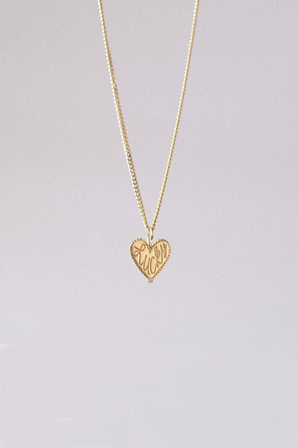 The "Lucky Heart" Charm 18k Real Gold