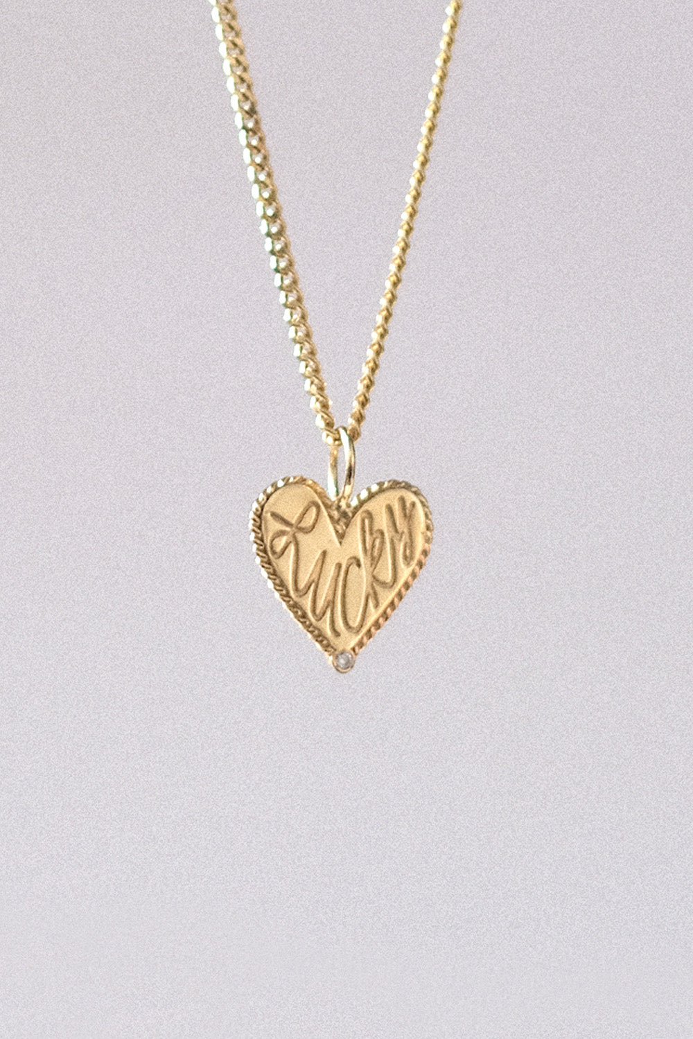 The "Lucky Heart" Charm 18k Real Gold