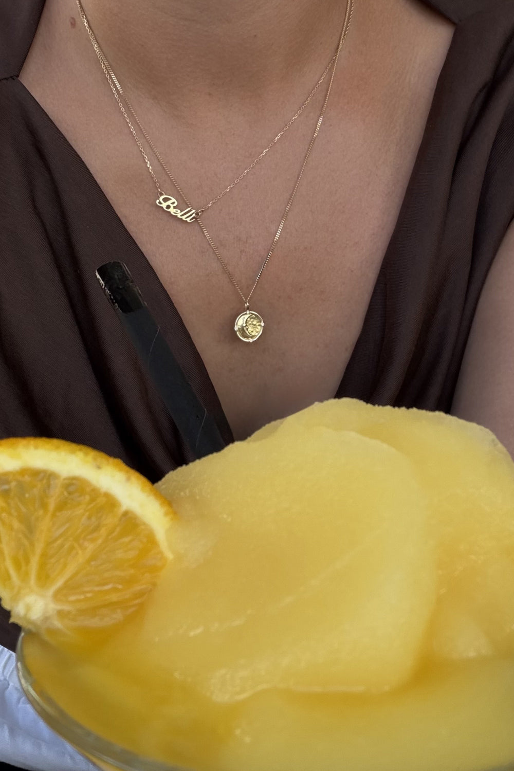 The Moon Bright Charm 18K Echtgold