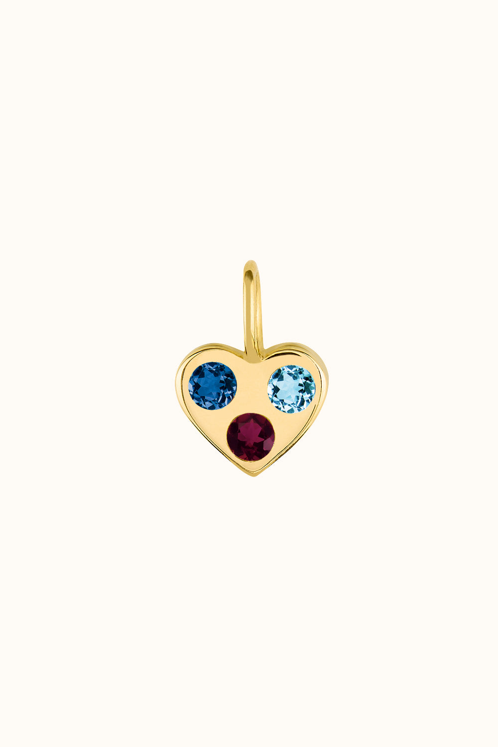 Der "Three Is A Gang" Herz Charm 750er/18k Echtgold