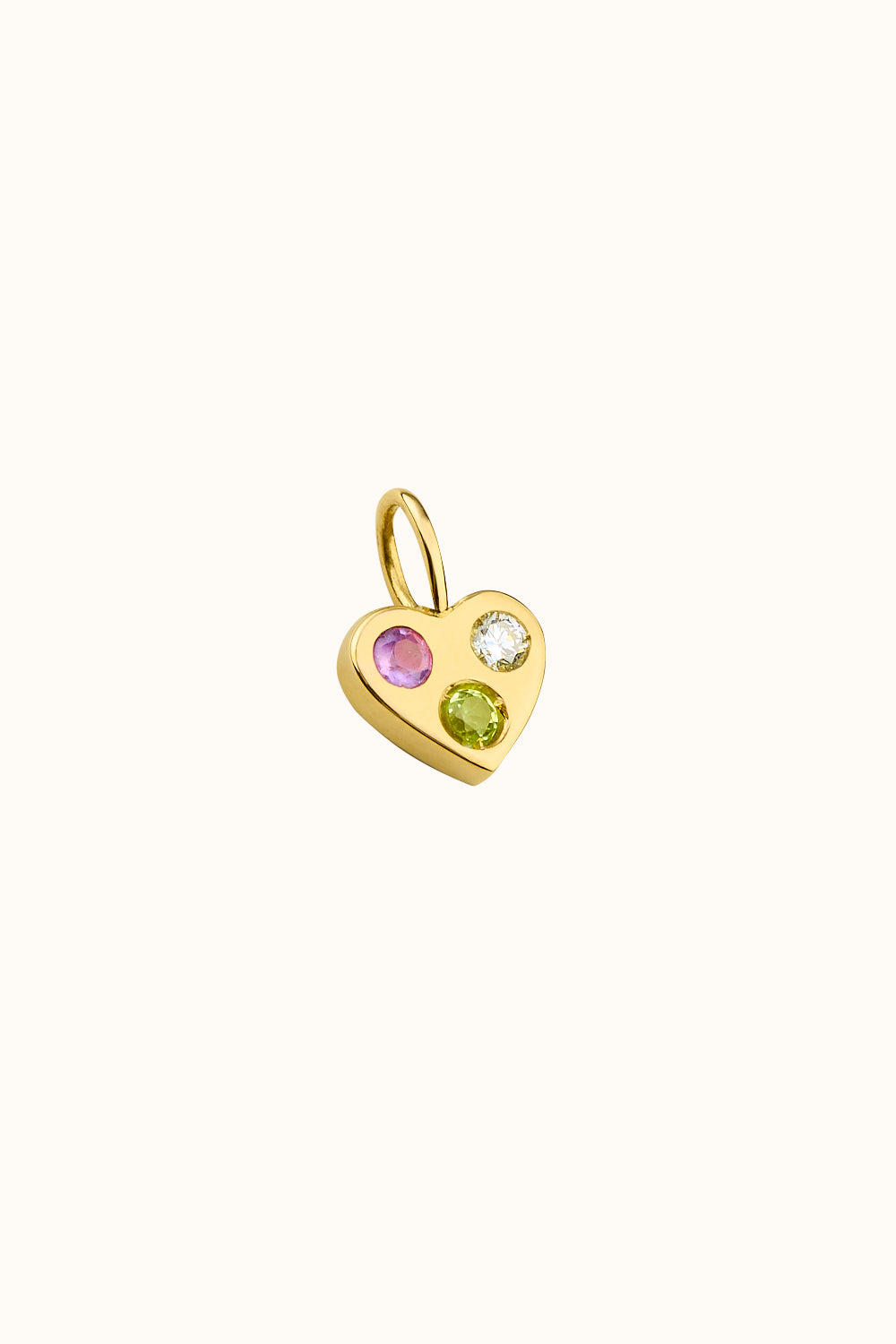 Der "Three Is A Gang" Herz Charm 750er/18k Echtgold