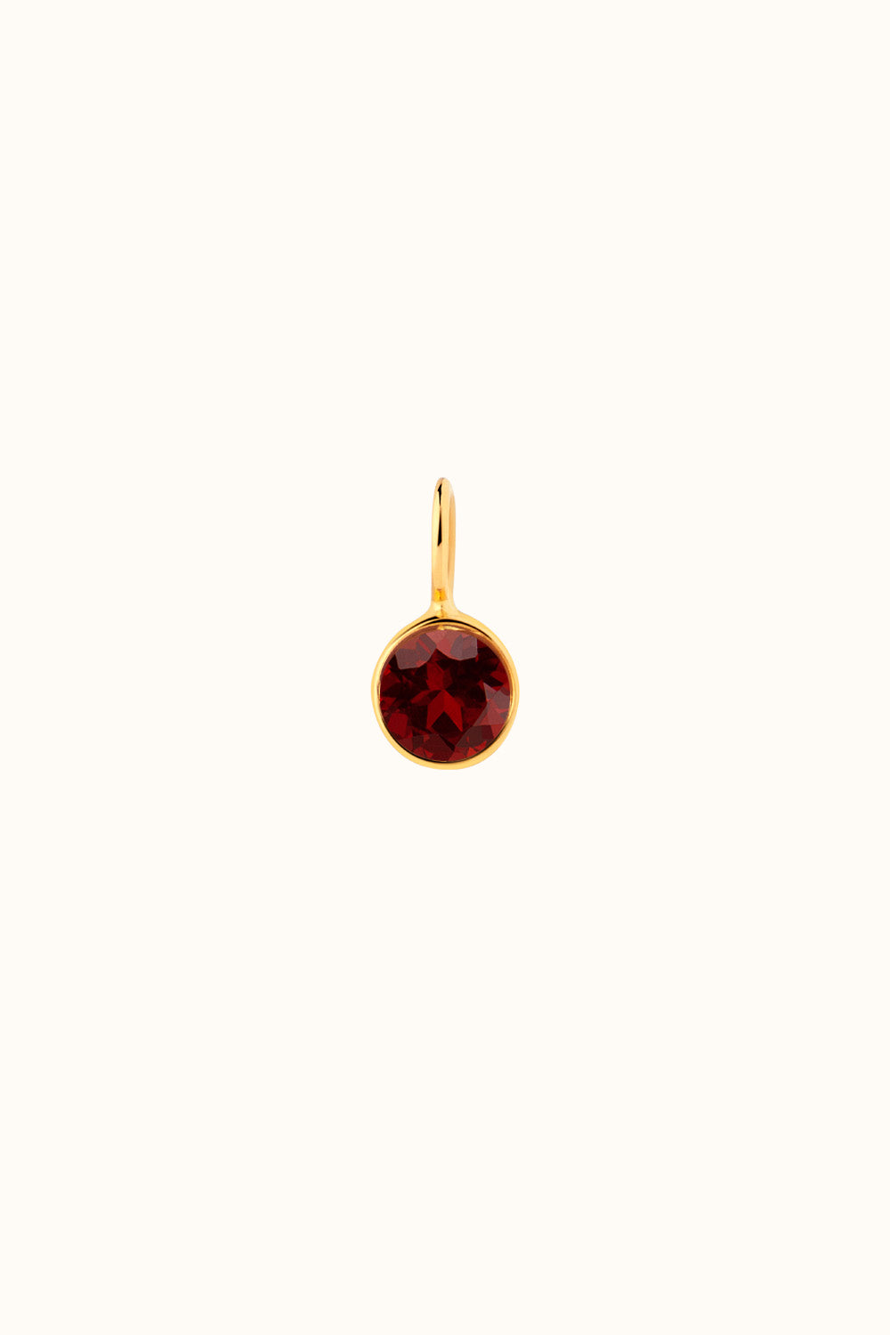 The "Gold Smiley" Charm 18k real gold with gemstone