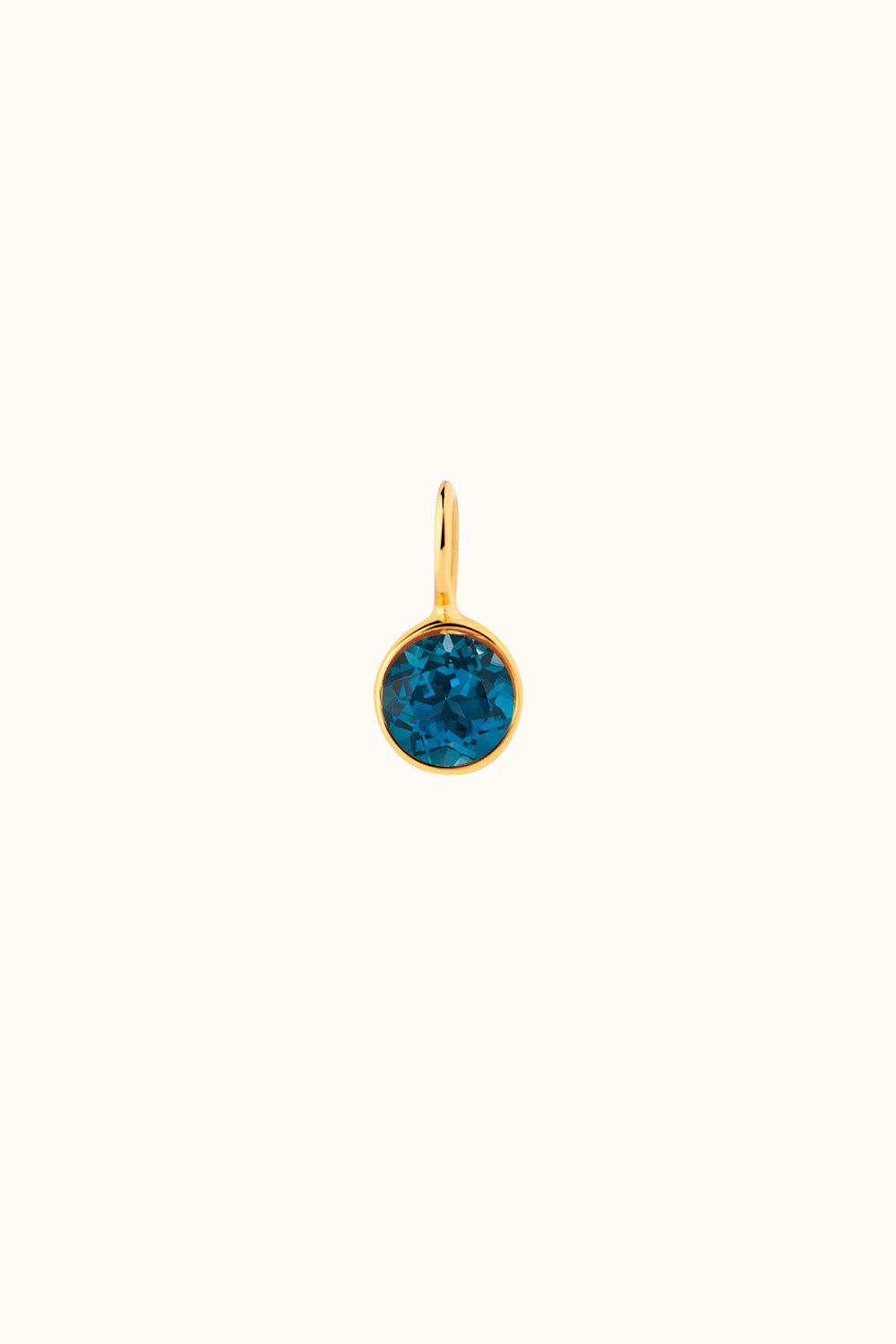 The "Gold Smiley" Charm 18k real gold with gemstone