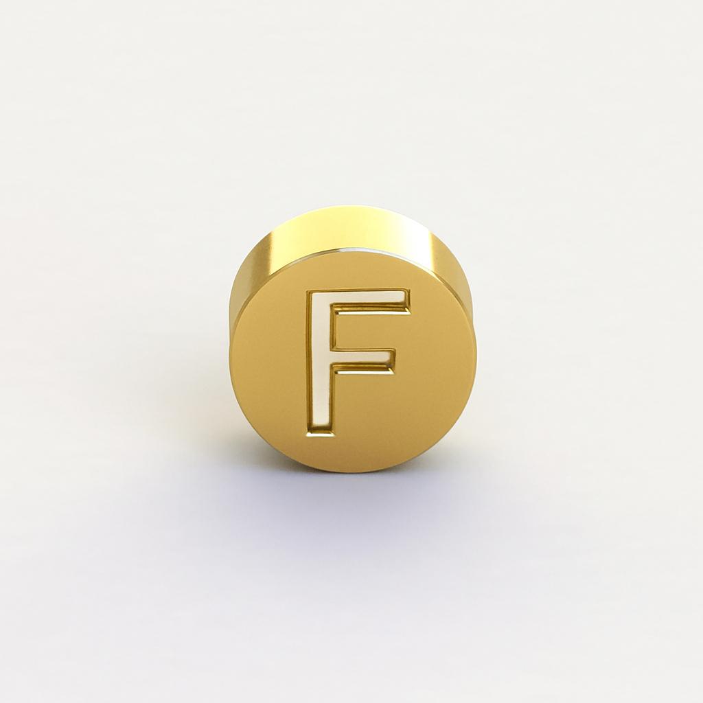 Extra Buchstaben-Perle F