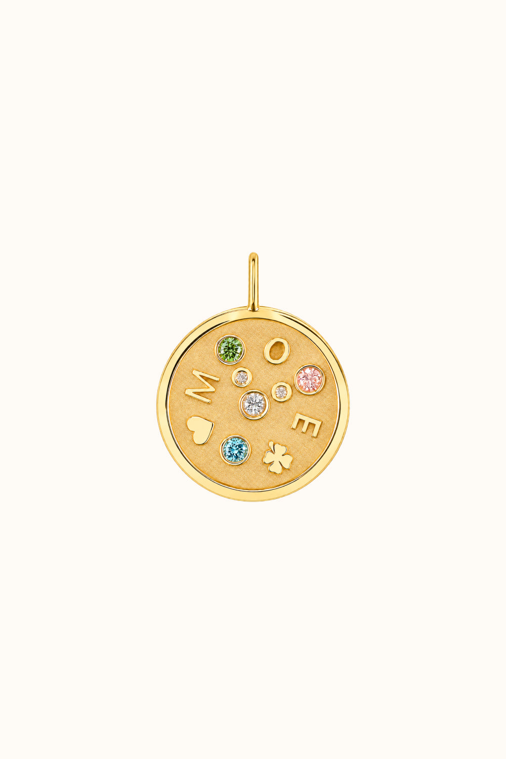 The Pizza Coin Charm 18K Echtgold