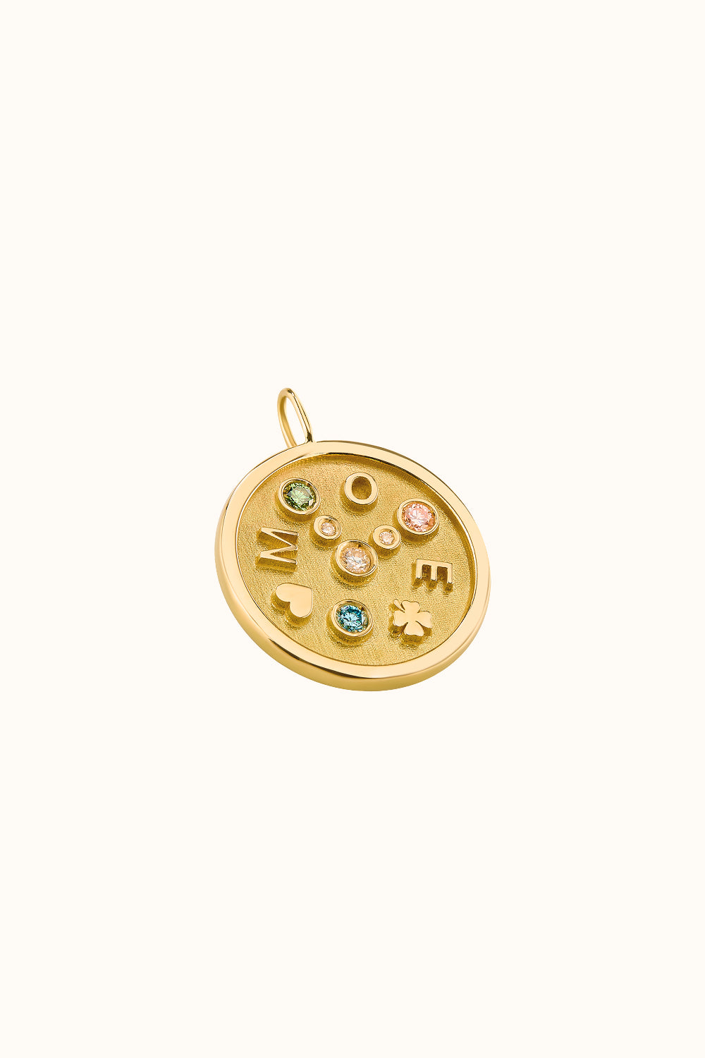 The Pizza Coin Charm 18K Echtgold