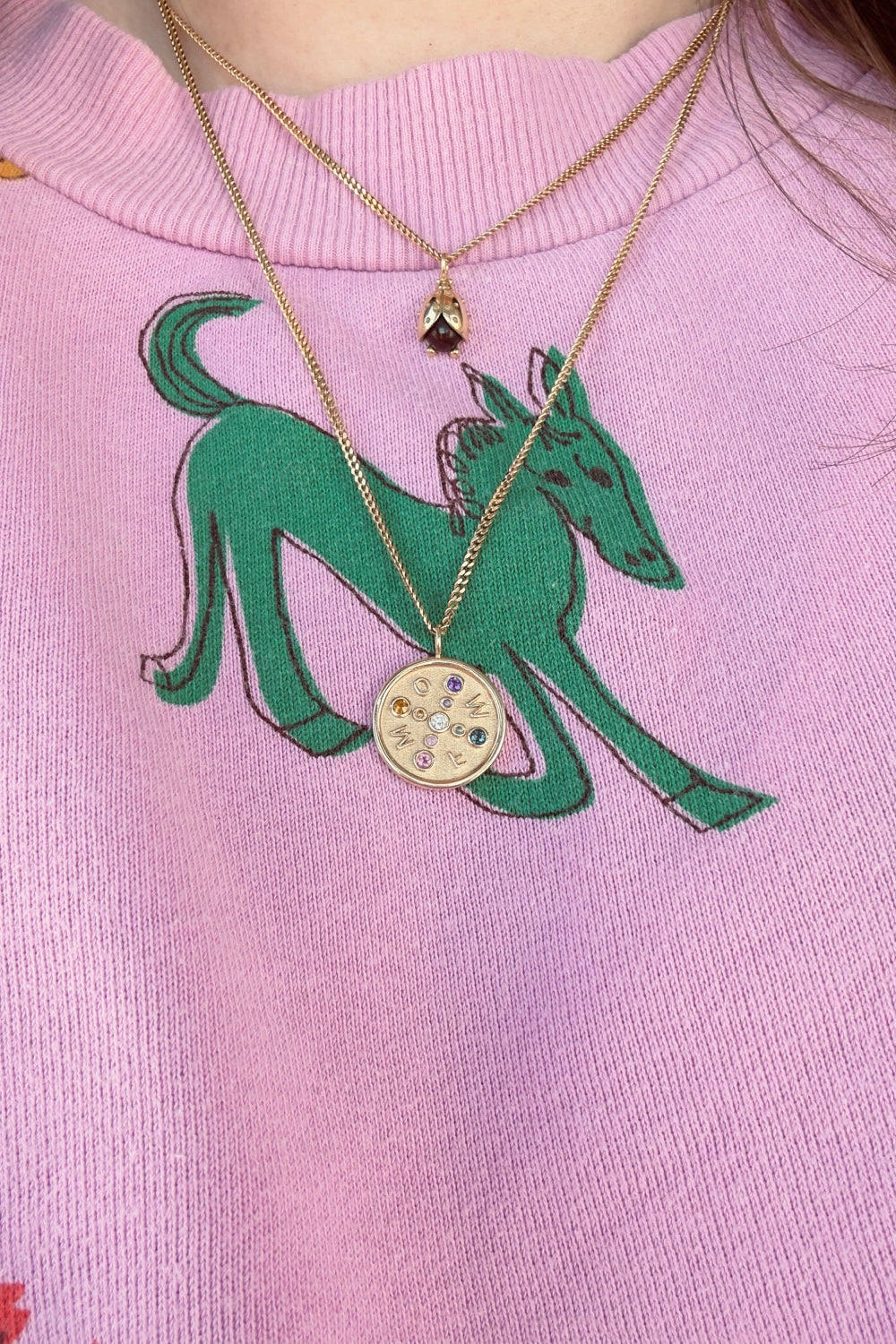 The Pizza Coin Charm 18K Echtgold