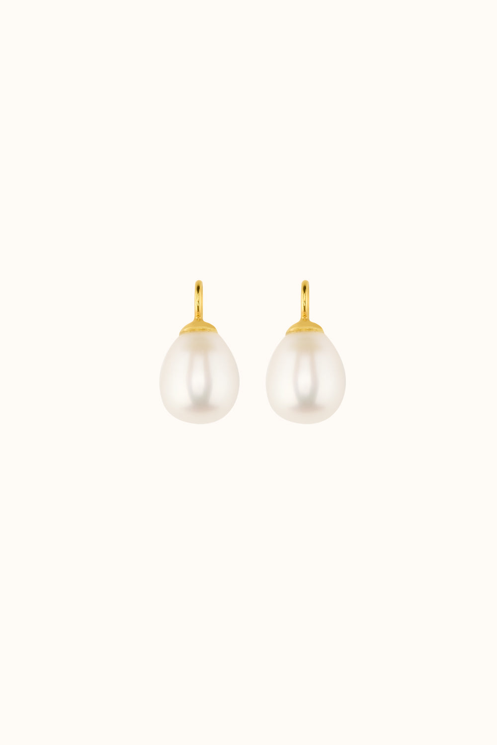 The Pearl Drops Hoop Charm (Single) ·Pearl & 18k Gold