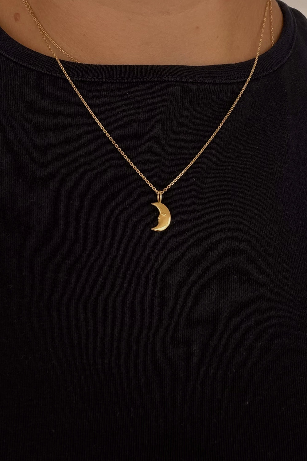 The Moon Light Charm  18K Echtgold