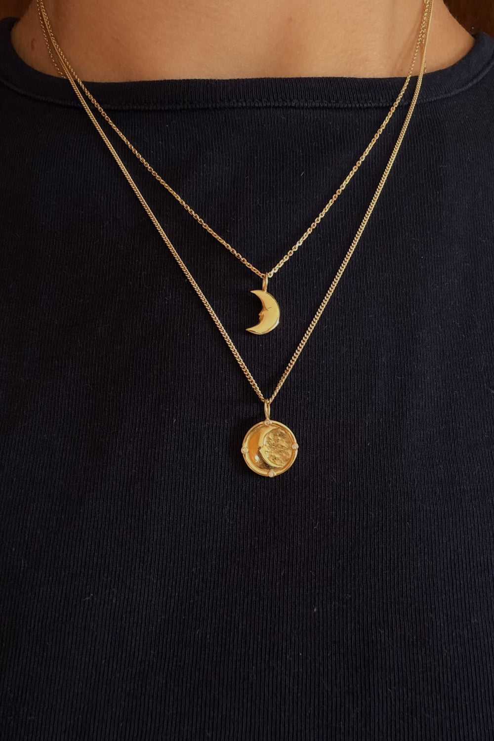 The Moon Light Charm  18K Echtgold