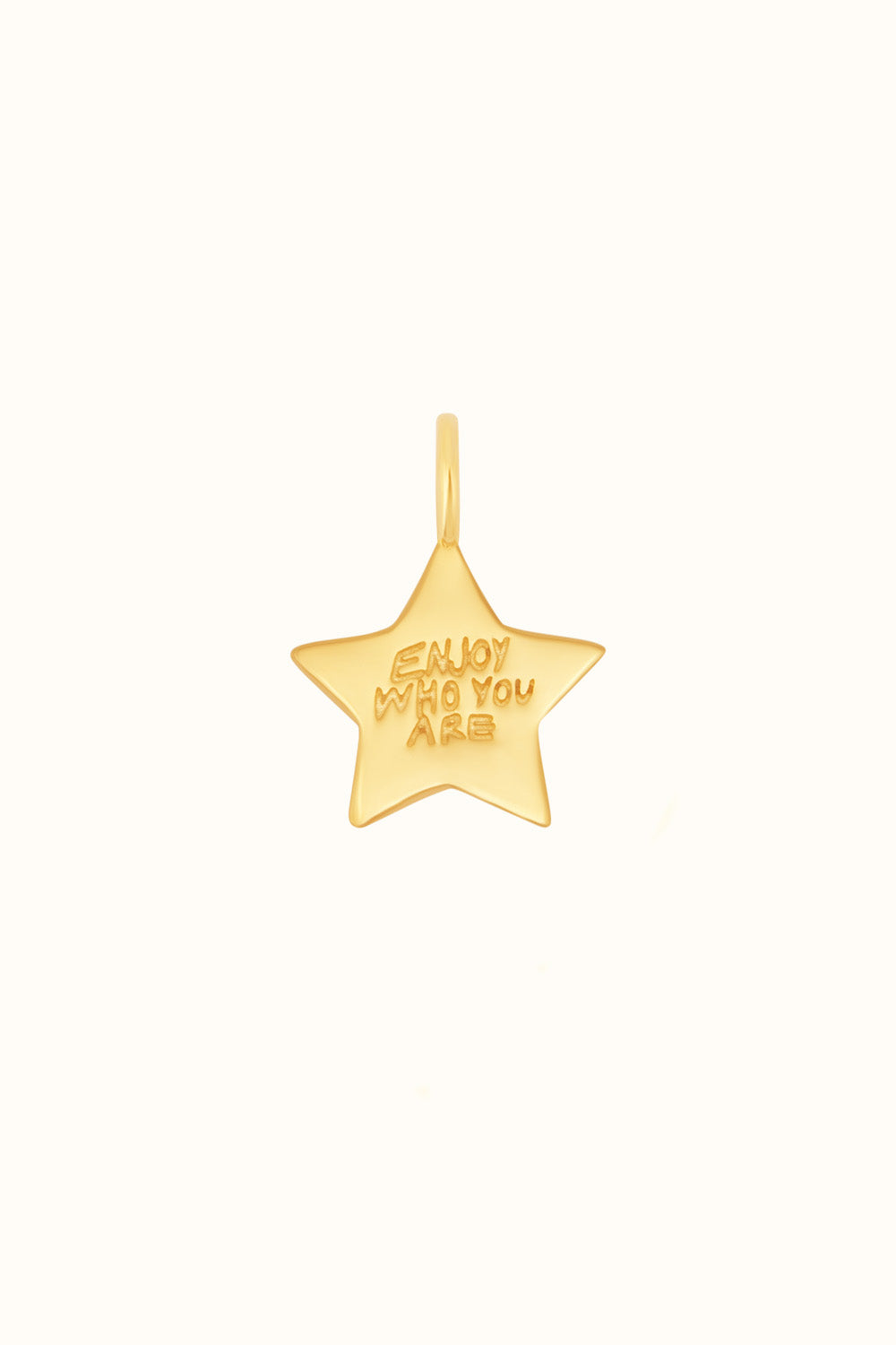 Der "Enjoy who you are Star" Charm 18k Echtgold