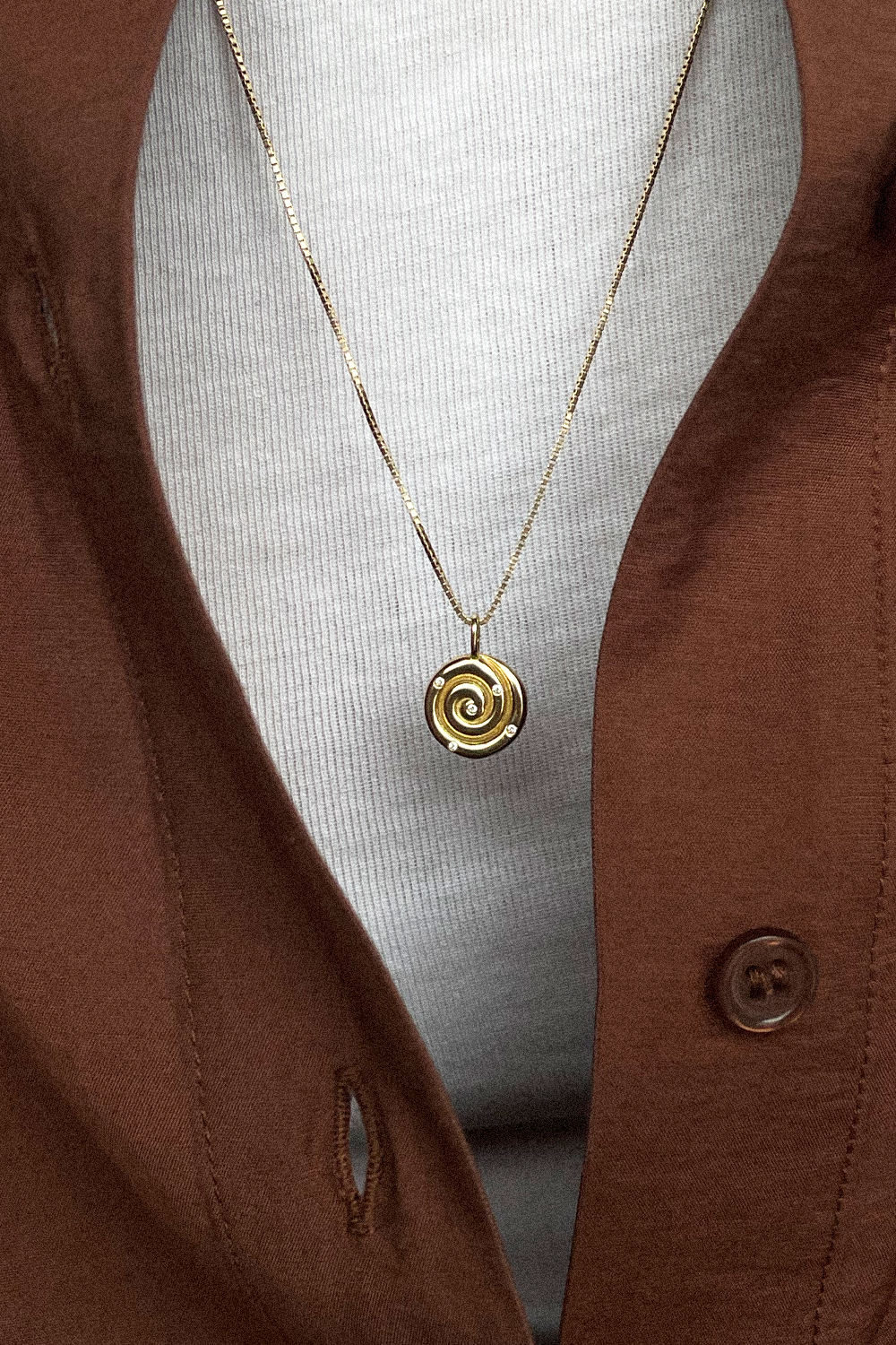 The Fine Gold Snail Charm