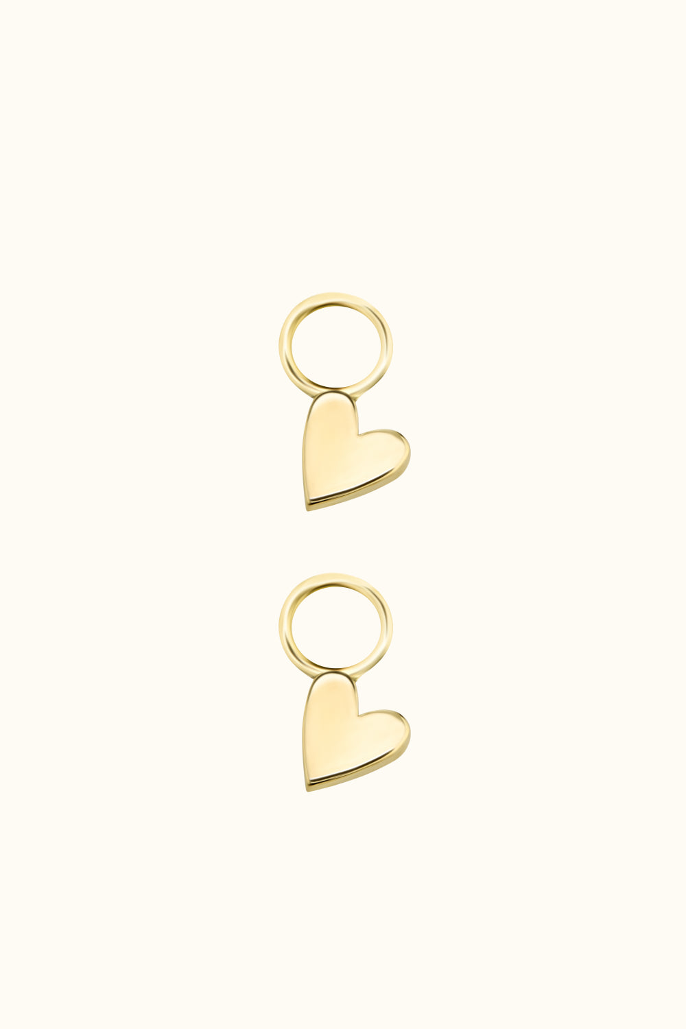 The Little Heart Hoop Charm (Single) – 18k