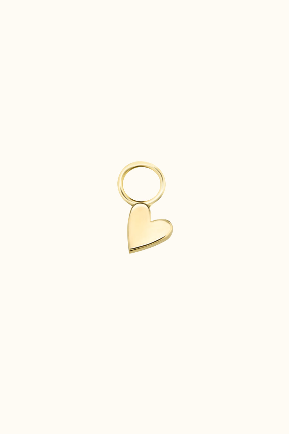 The Little Heart Hoop Charm (Single) – 18k