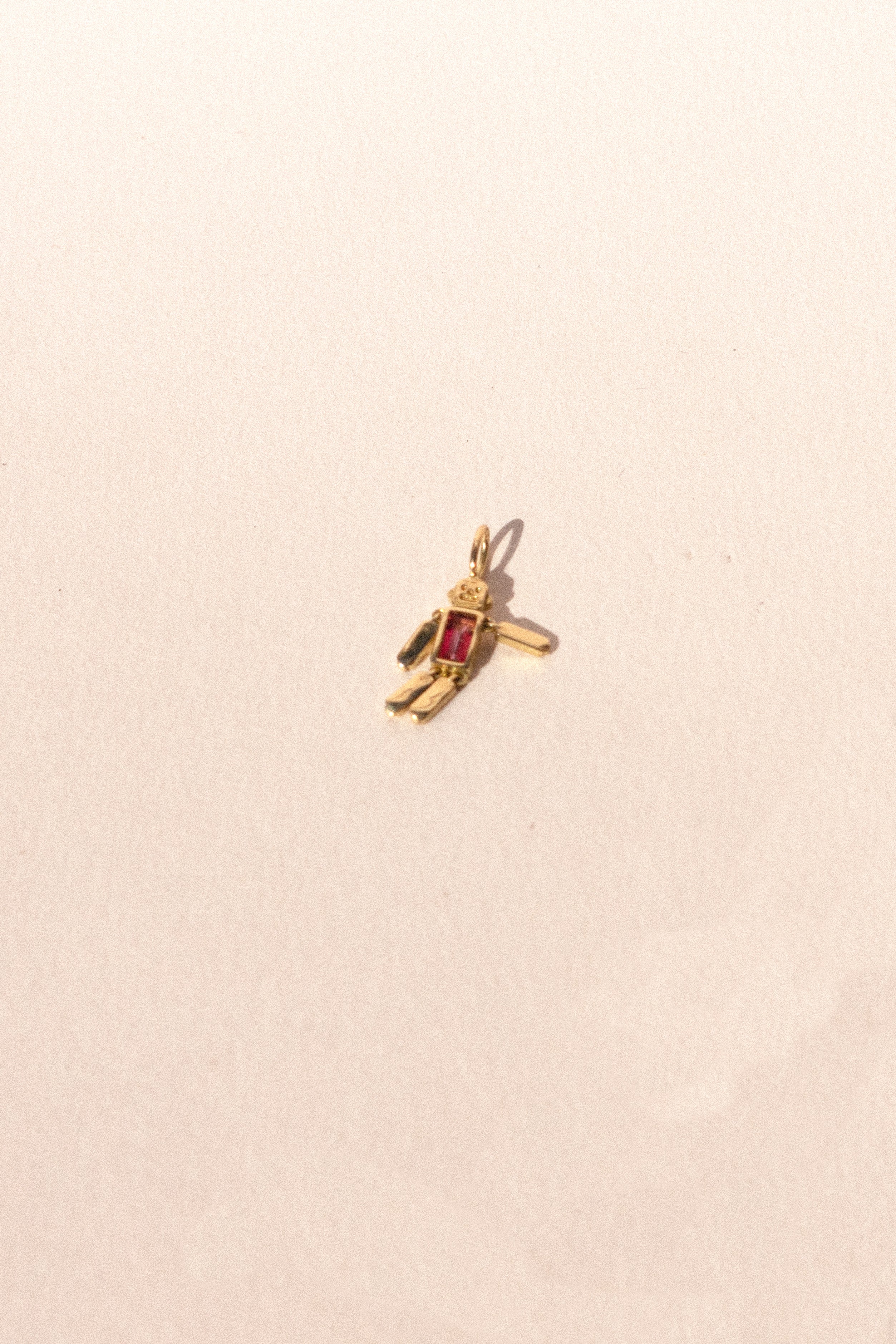 The "Gold Robot" Charm 18k Real Gold