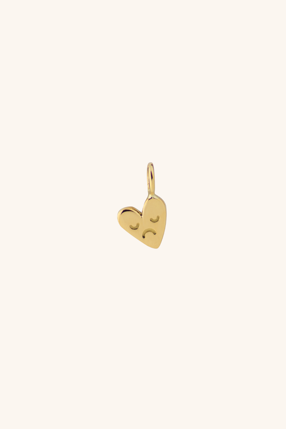 The Fine Gold Mini Mood Heart Charm