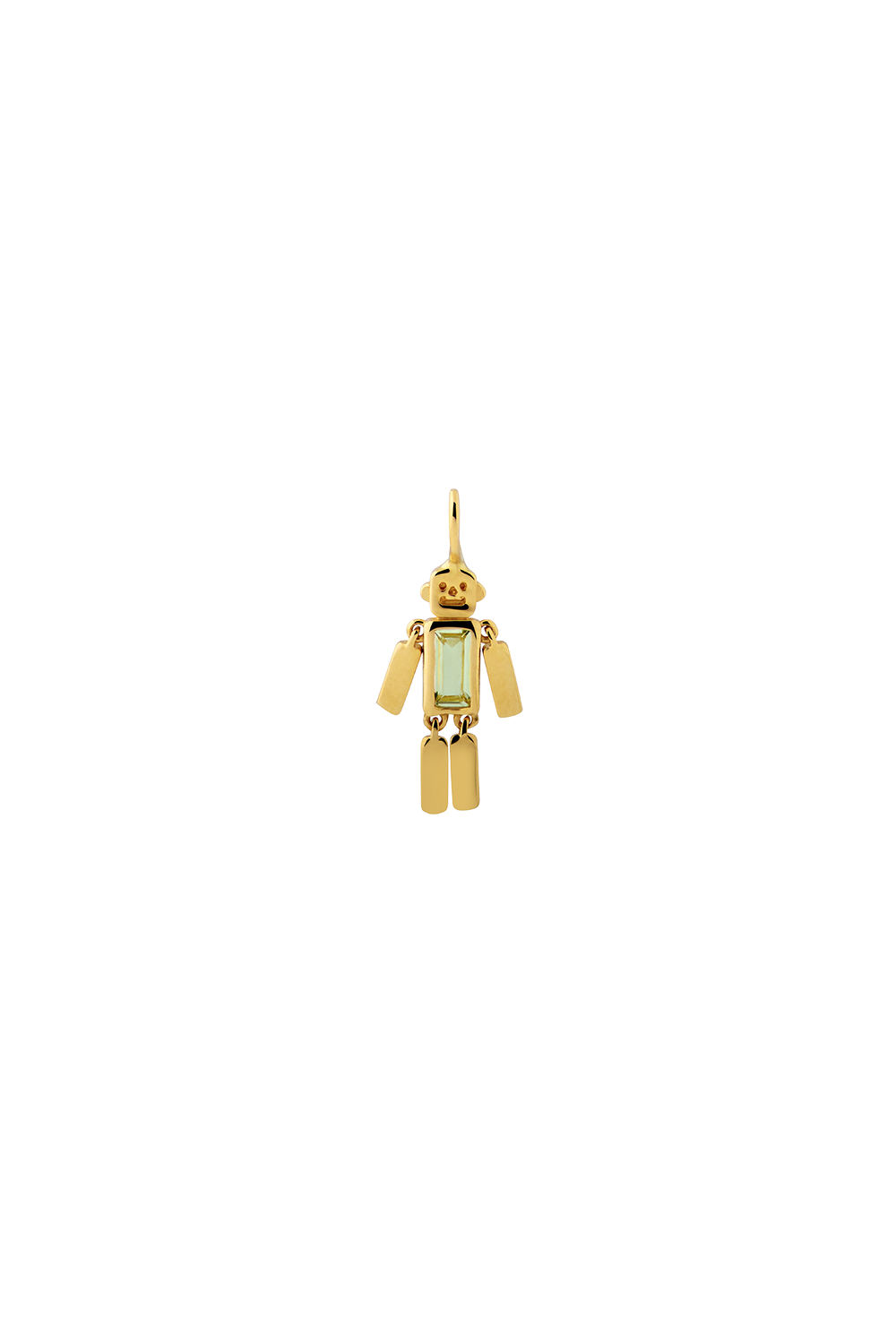 The "Gold Robot" Charm 18k Real Gold