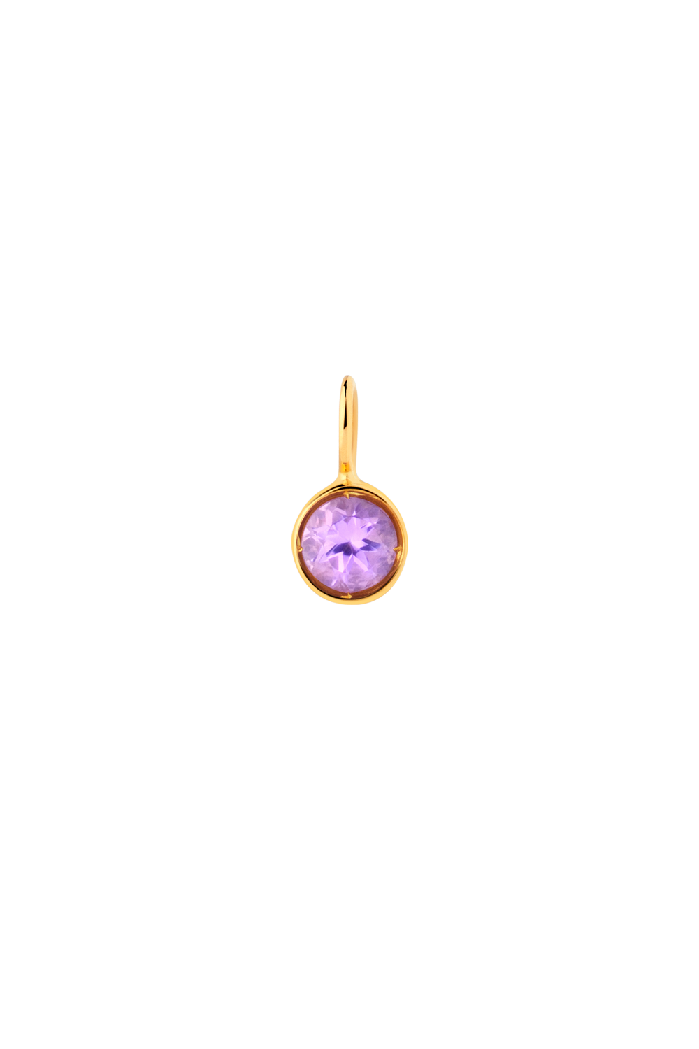 The "Gold Smiley" Charm 18K Solid Gold with gemstone