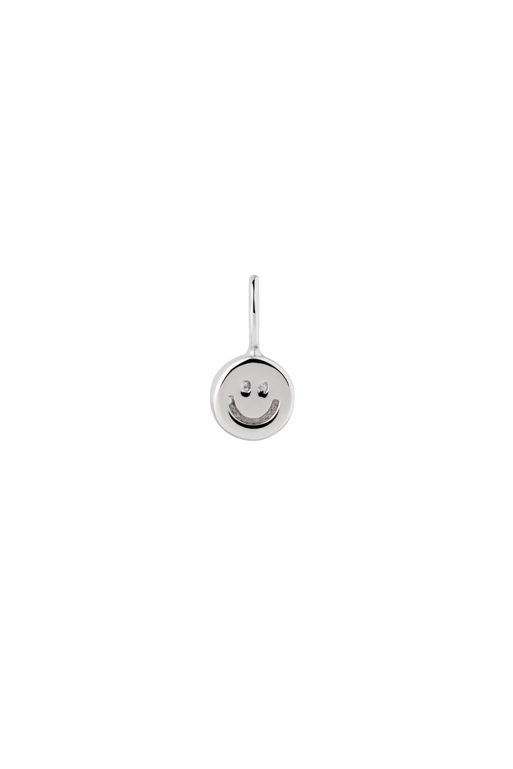 Der "Smiley" Charm 18k Weißgold mit Light Blue Topaz