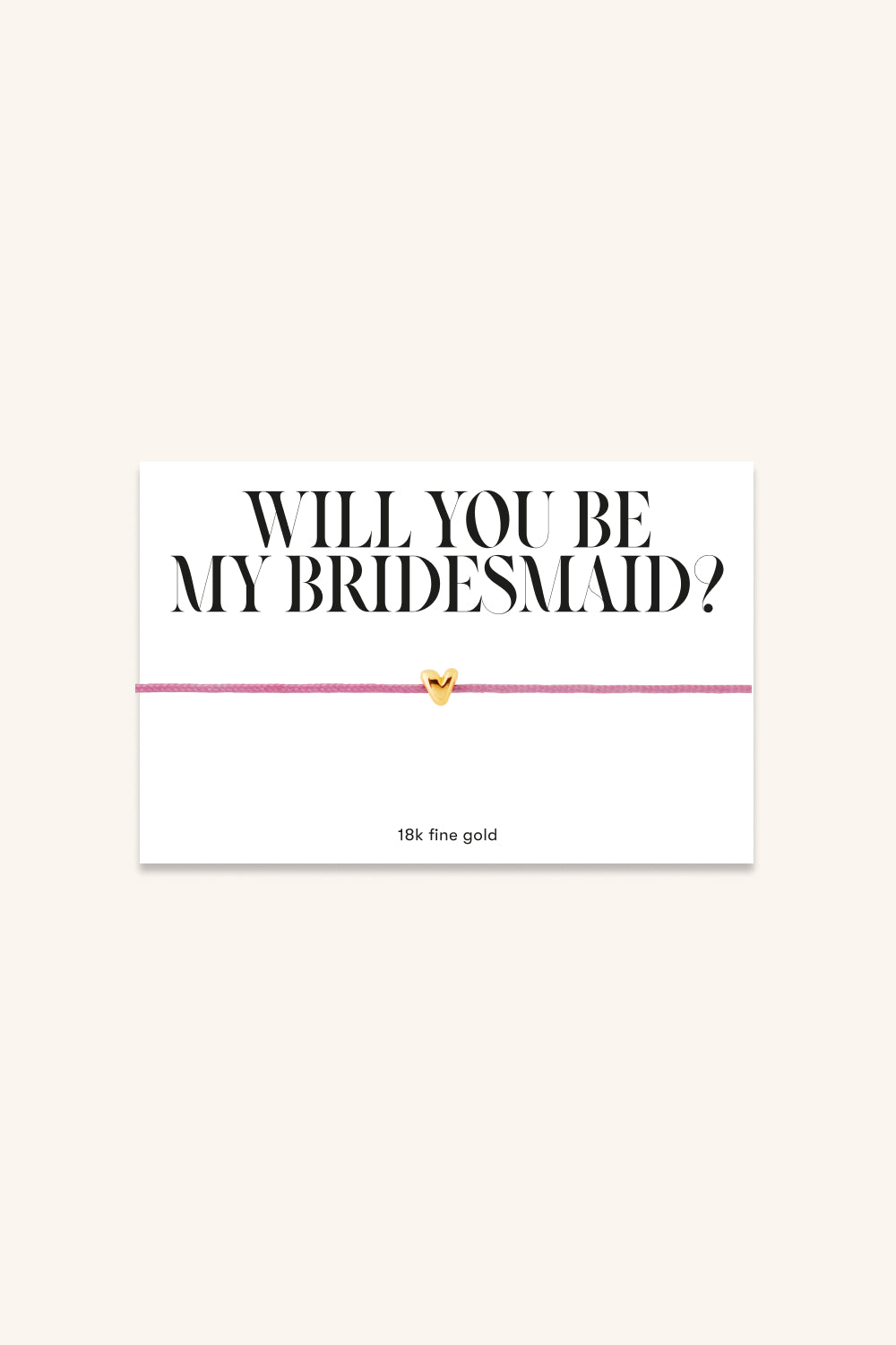 The "Bridesmaid" bracelet 14K Solid Gold